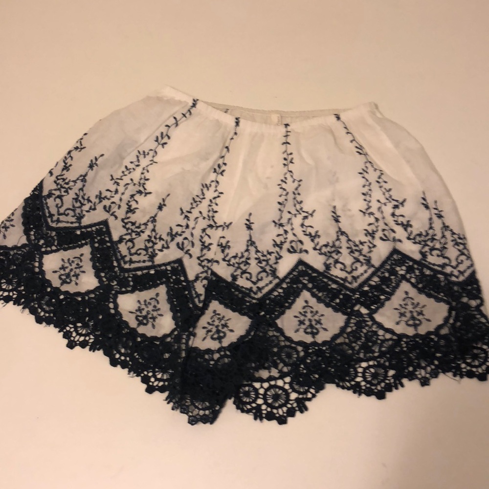 Sheer high waisted beach shorts